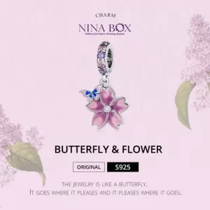 Чармс приверзок Flower and butterfly Ninabox®