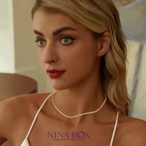 Сет огрлица и алка Pearls beauty Ninabox®