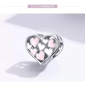 Чармс приверзок  Cute pink heart Ninabox®