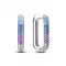 Обетки  Blue purple crystal earrings Ninabox®