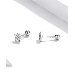 Обетки  Heart stud earring   Ninabox®
