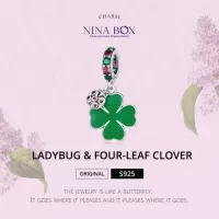 Чармс приверзок  Ladybag and 4leaf clover Ninabox®