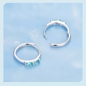 Обетки  Ear clip blue crystal Ninabox®