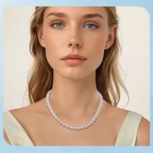 Сет од огрлица и алка Pearls beauty Ninabox®