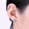 Обетки  Four leaf crystals earring Ninabox®