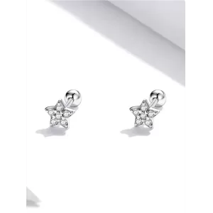 Обетки  Heart stud earring   Ninabox®