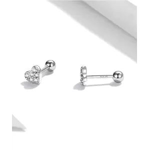 Обетки  Heart stud earrings   Ninabox®
