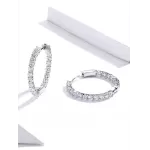 Обетки  Cristal round earring   Ninabox®