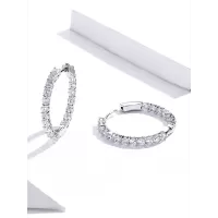 Обетки  Cristal round earring   Ninabox®