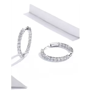 Обетки  Cristal round earring   Ninabox®