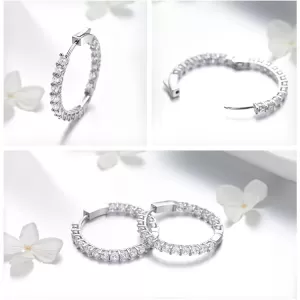 Обетки  Cristal round earring   Ninabox®