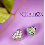 Чармс приверзок Rainbow hearts Ninabox®