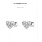 Обетки  Heart stud earrings   Ninabox®