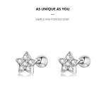 Обетки  Heart stud earring   Ninabox®