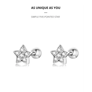 Обетки  Heart stud earring   Ninabox®