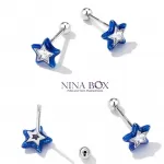 Обетки  Star earrings  Ninabox®