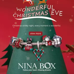 Чармс приверзок  Christmas bear Ninabox®