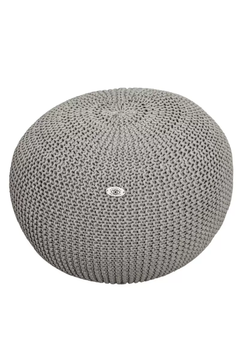 Knitted Pouffe | MOONSTONE