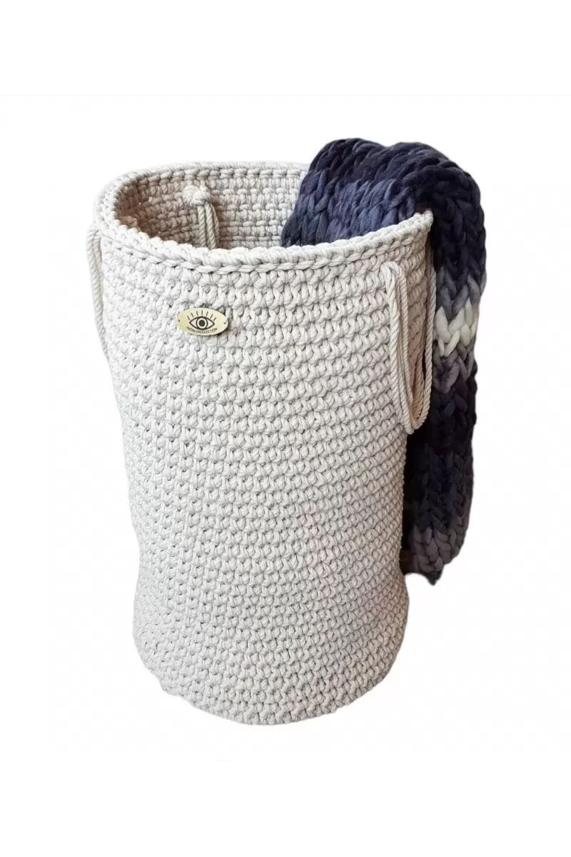 BASKET FOR BLANKETS PILLOWS 