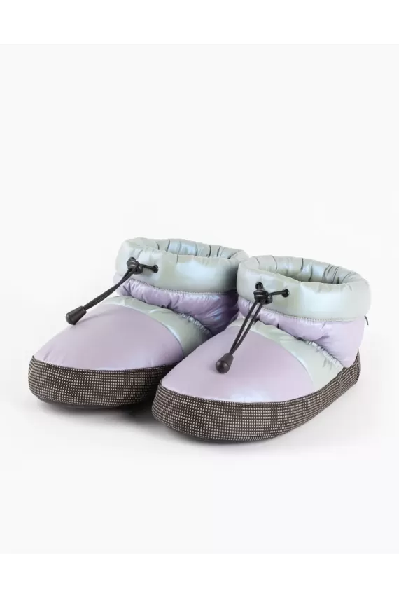 M-76 low cut two tone booties lavender - Топлинки за балет