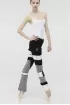 Syrma Black White Grey - Плетени панталони за загревање 