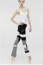 Syrma Black White Grey - Плетени панталони за загревање 