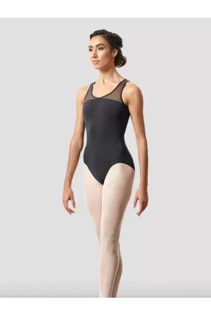 L8765 Motif Detail Open back tank leotard - Трико за балет