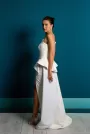 Modern Asymmetrical Corset Wedding Dress