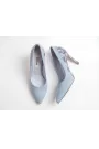 Celeste Italian Leather Pumps – Light Blue Floral Elegance