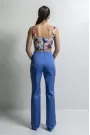  Pants With a High Waisted Bow- Flare Trousers