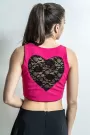 Heart crop top