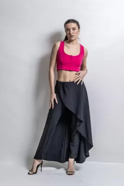  Stunning Black Elegant  Skirt -Pants