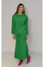 Elegant Green Set with Architectural Silhouette