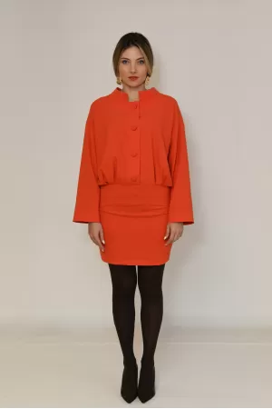 Blazing Orange Mini Dress