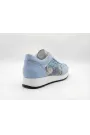 Azzurra Italian Leather Sneakers – Light Blue Floral Edition