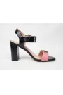 Noir Blush Statement Sandals