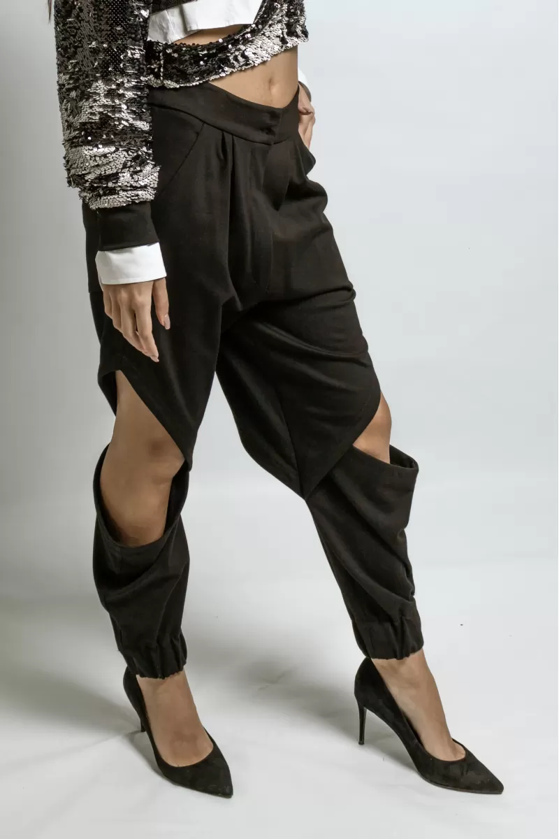  Open Cut Knee Trousers