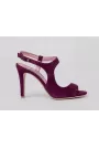 Velvet Wine Elegance Sandals