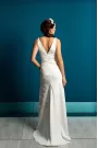 Romantic Modern Wedding Dress with Deep V-neckline 