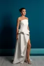 Modern Asymmetrical Corset Wedding Dress