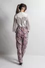 Velvet Pink Pants With Sequins