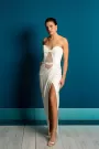 Sexy  Modern Corset  Asymmetric Wedding Dress