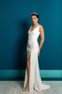 Romantic Modern Wedding Dress with Deep V-neckline 