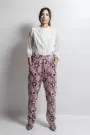 Velvet Pink Pants With Sequins