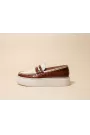 Portofino Italian Leather Loafers – Brown & Ivory Resort Edition