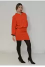 Blazing Orange Mini Dress