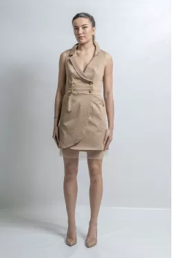 Exquisite  Safary Mini Blazer Dress