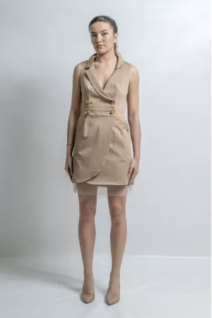 Exquisite  Safary Mini Blazer Dress