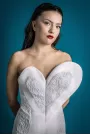 Lace Heart Corset  3D Shape Wedding Dress